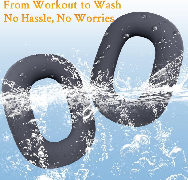 SoloWIT Sweat Proof Silicone Ear Cover for AirPods Max, Comfortable Fit for Gym Exercise, Easy to Clean, No Sound Quality Loss - Navy Blue - Image 3